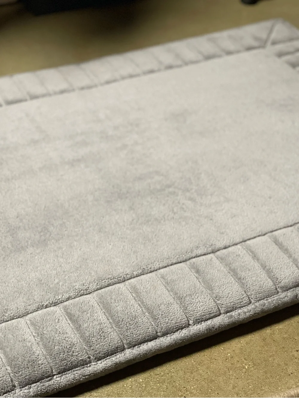 Large Gray Memory Foam Bathmat - Super Soft - (2 ft. X 3 ft.)